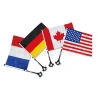 Outdoor bicycle flagpole white flag, blank handlebar small flag, cycling team cool flag, LOGO customization Specification image